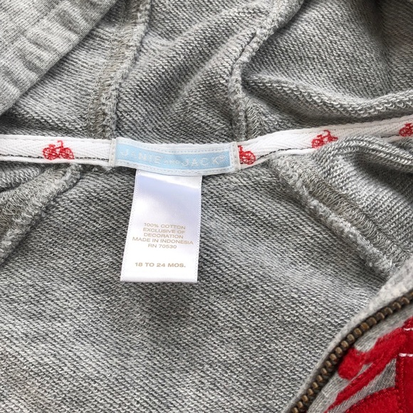 Janie and Jack bicycle hoodie - Picture 4 of 4